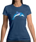 Space Animals - Dolphin Womens T-Shirt