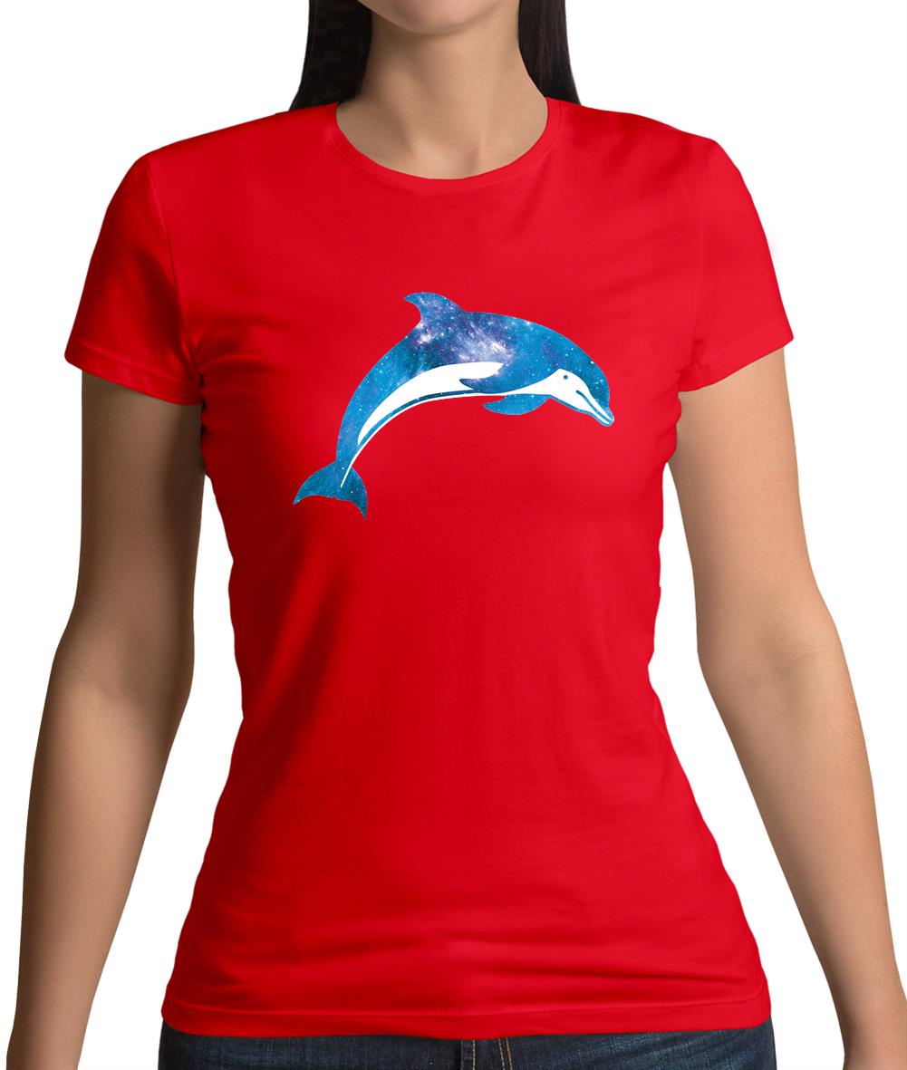 Space Animals - Dolphin Womens T-Shirt