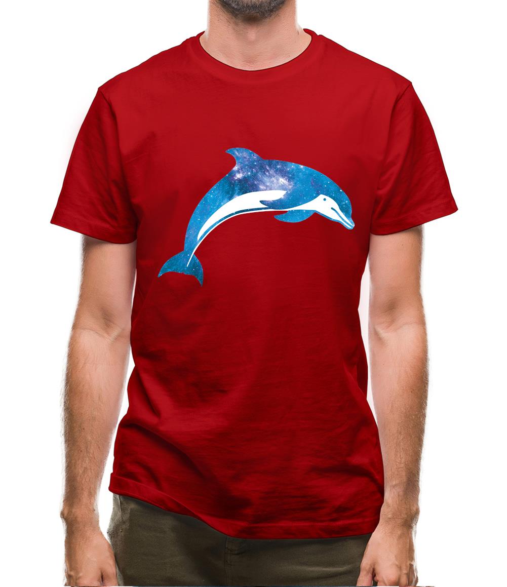 Space Animals - Dolphin Mens T-Shirt