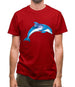 Space Animals - Dolphin Mens T-Shirt