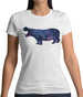 Space Animals - Hippo Womens T-Shirt