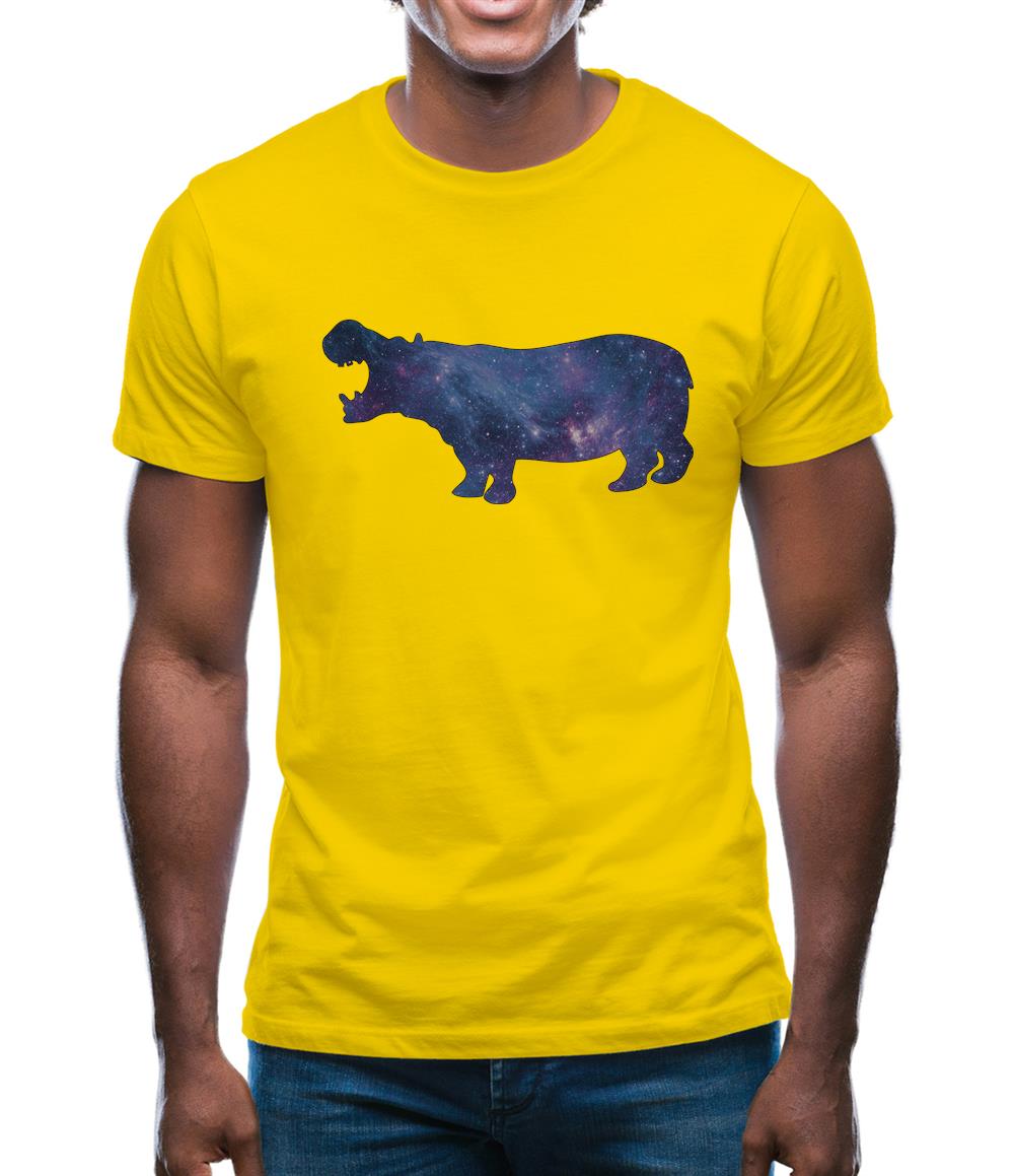 Space Animals - Hippo Mens T-Shirt