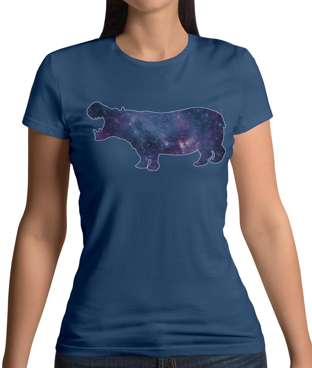 Space Animals - Hippo Womens T-Shirt