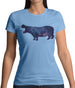 Space Animals - Hippo Womens T-Shirt