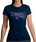 Space Animals - Hippo Womens T-Shirt