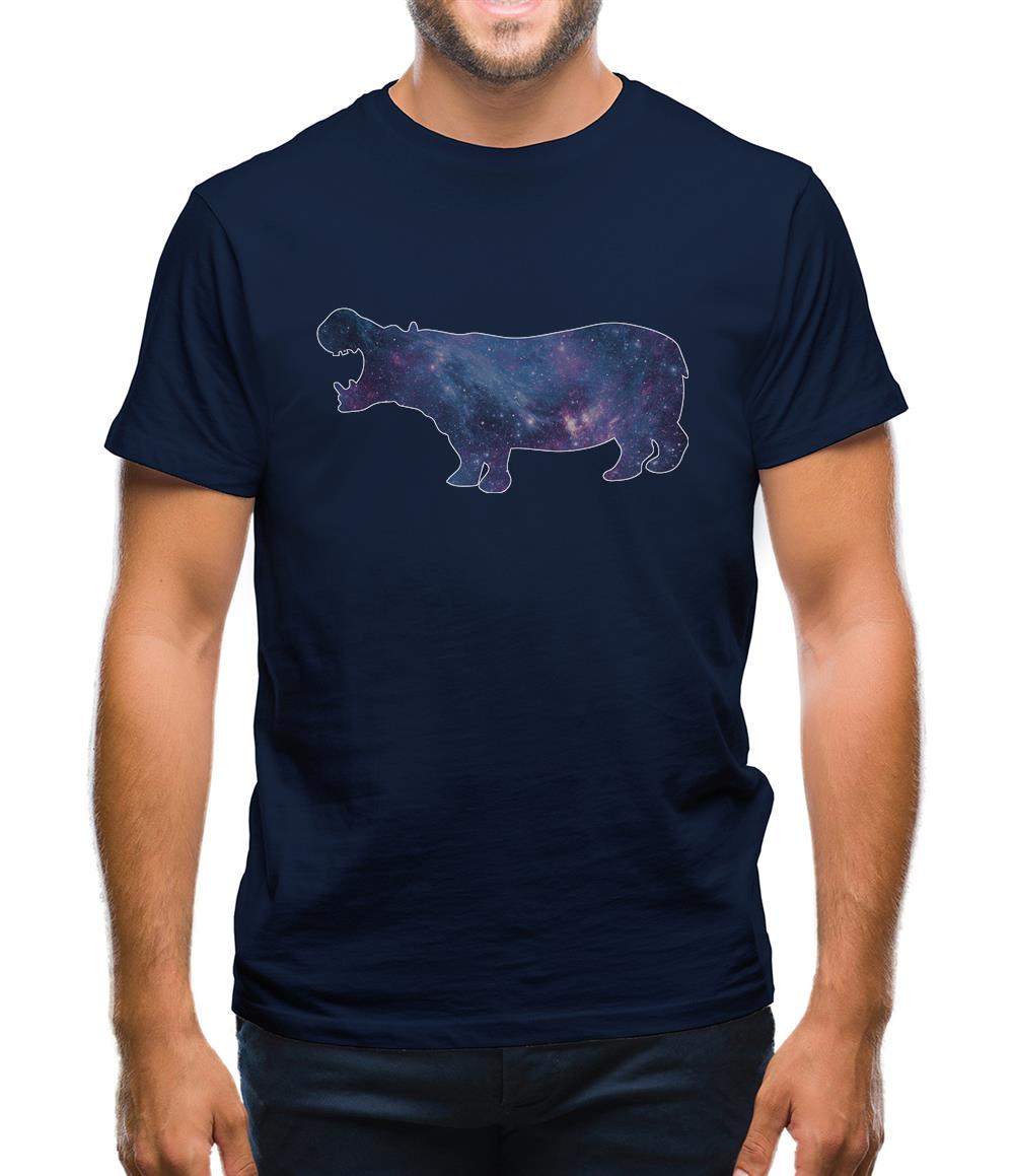 Space Animals - Hippo Mens T-Shirt