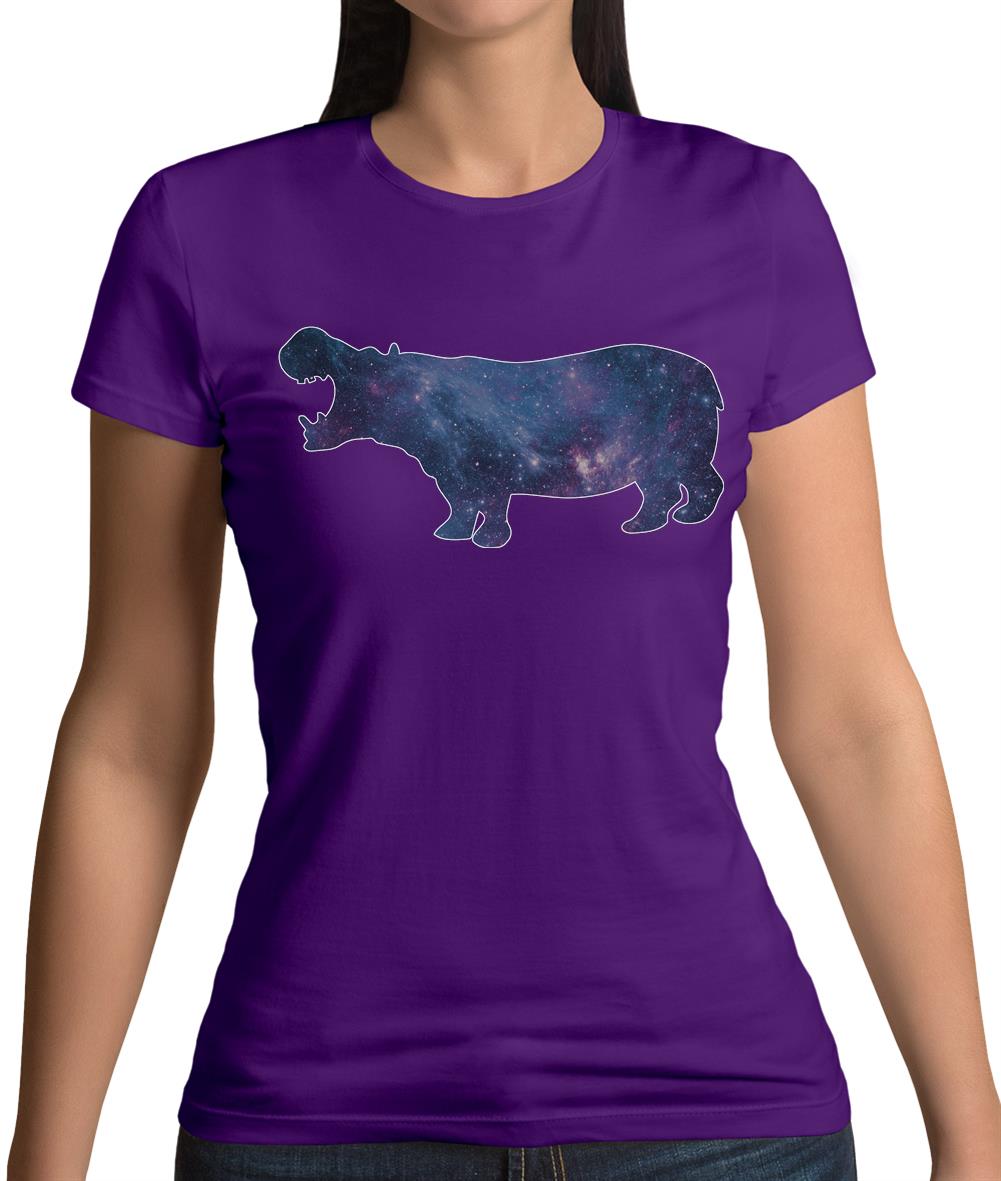 Space Animals - Hippo Womens T-Shirt