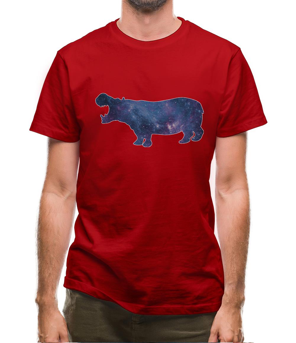 Space Animals - Hippo Mens T-Shirt
