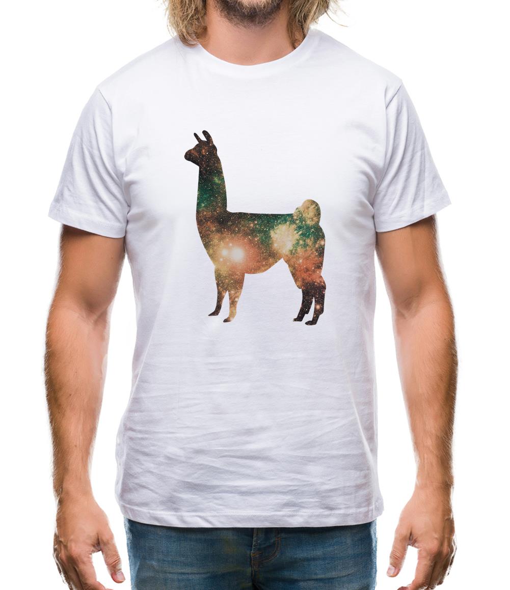 Space Animals - Llama Mens T-Shirt
