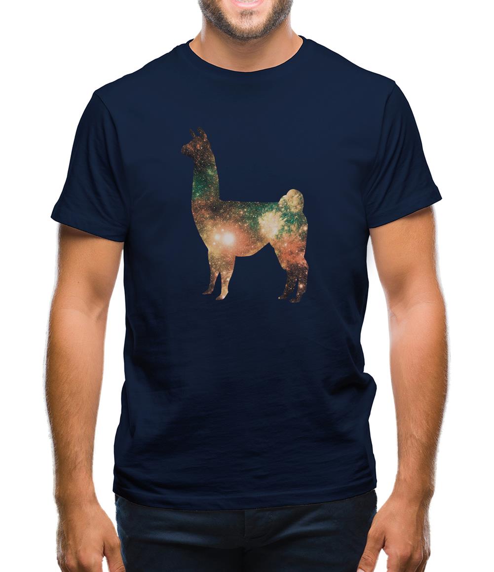 Space Animals - Llama Mens T-Shirt