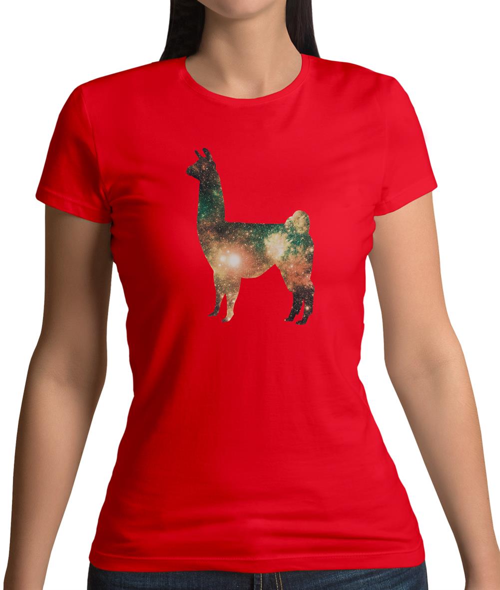 Space Animals - Llama Womens T-Shirt