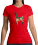 Space Animals - Llama Womens T-Shirt