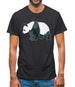 Space Animals - Panda Mens T-Shirt