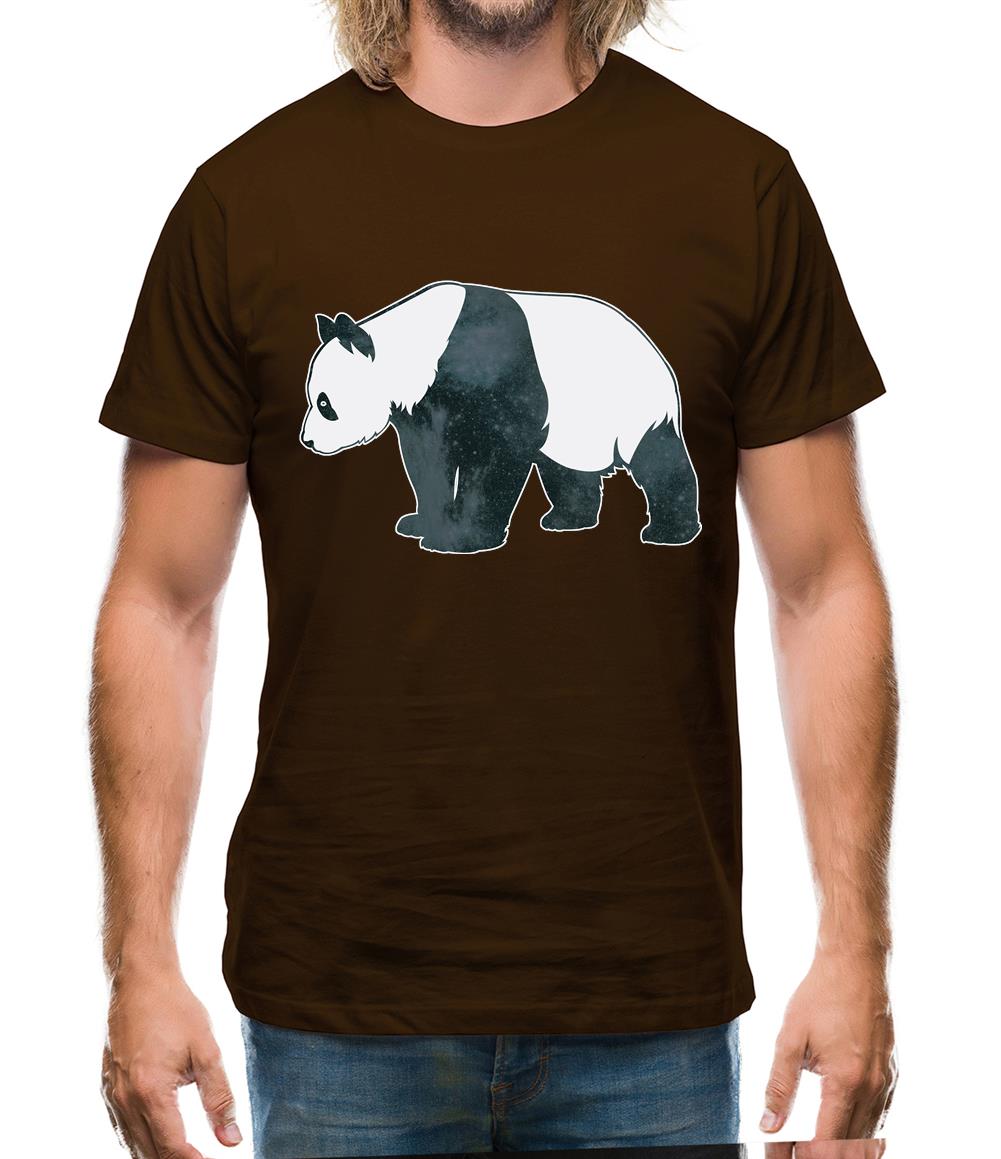 Space Animals - Panda Mens T-Shirt