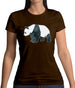 Space Animals - Panda Womens T-Shirt