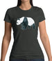Space Animals - Panda Womens T-Shirt