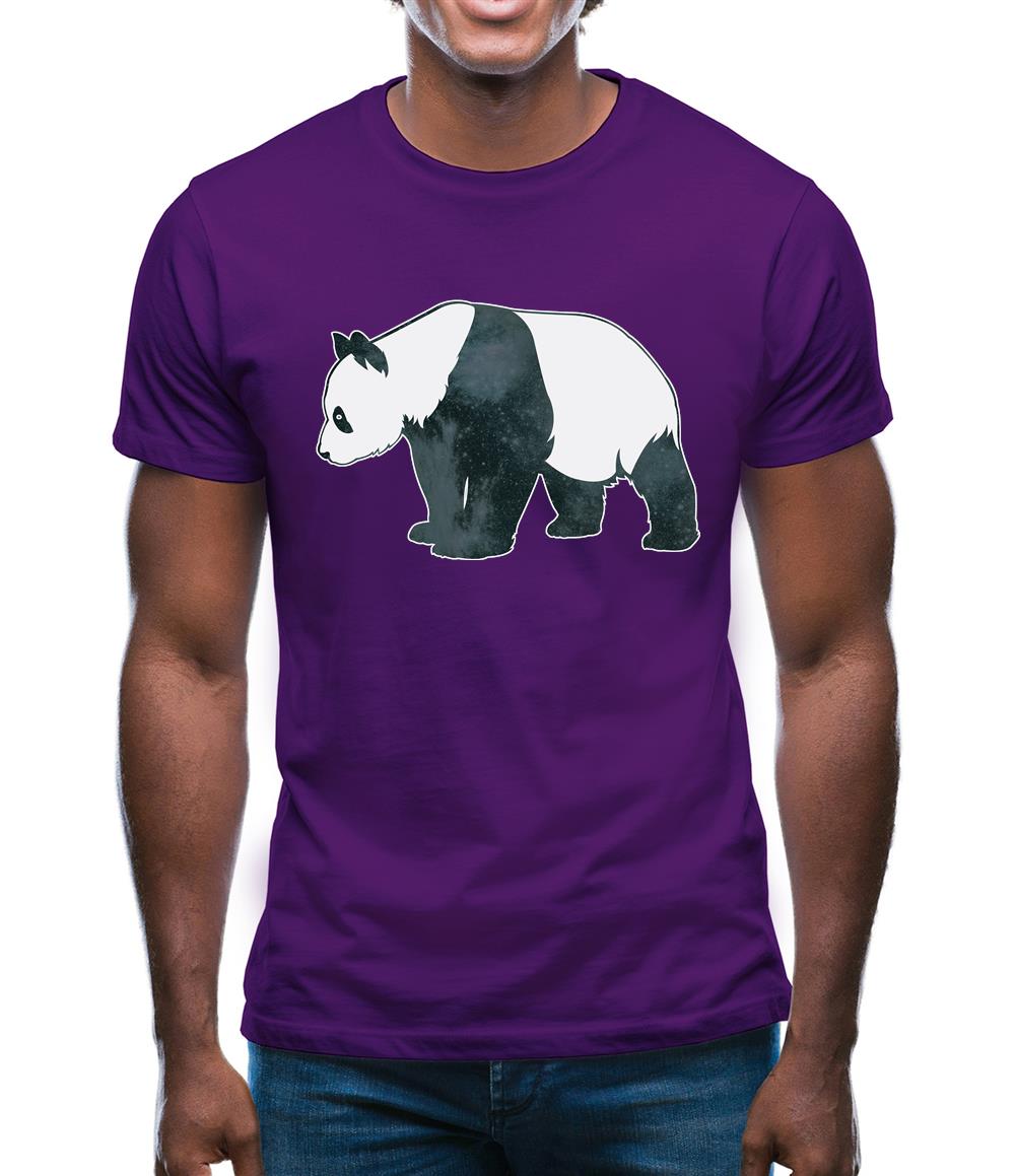 Space Animals - Panda Mens T-Shirt