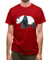 Space Animals - Panda Mens T-Shirt