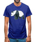 Space Animals - Panda Mens T-Shirt