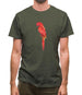 Space Animals - Parrot Mens T-Shirt