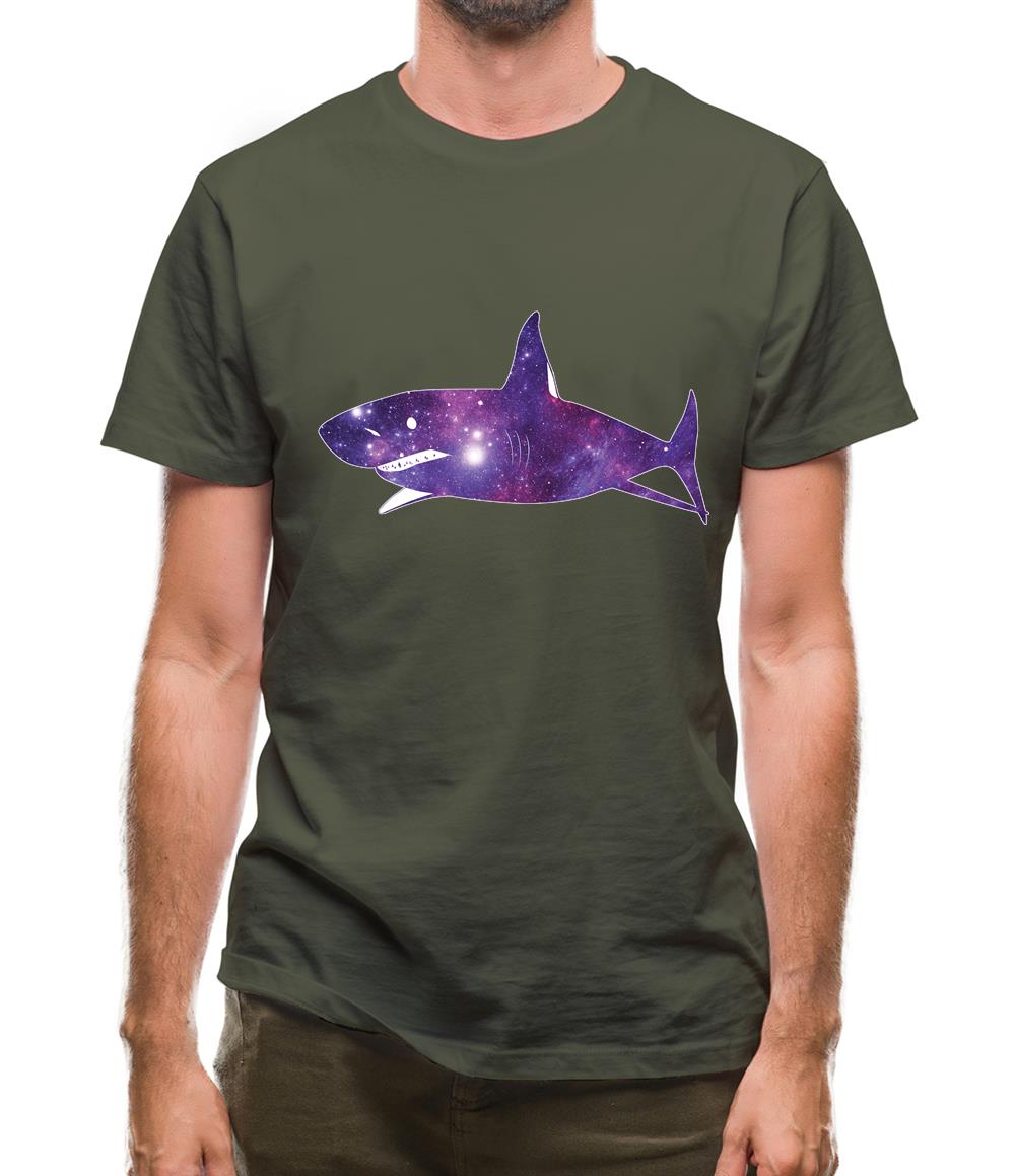 Space Animals - Shark Mens T-Shirt