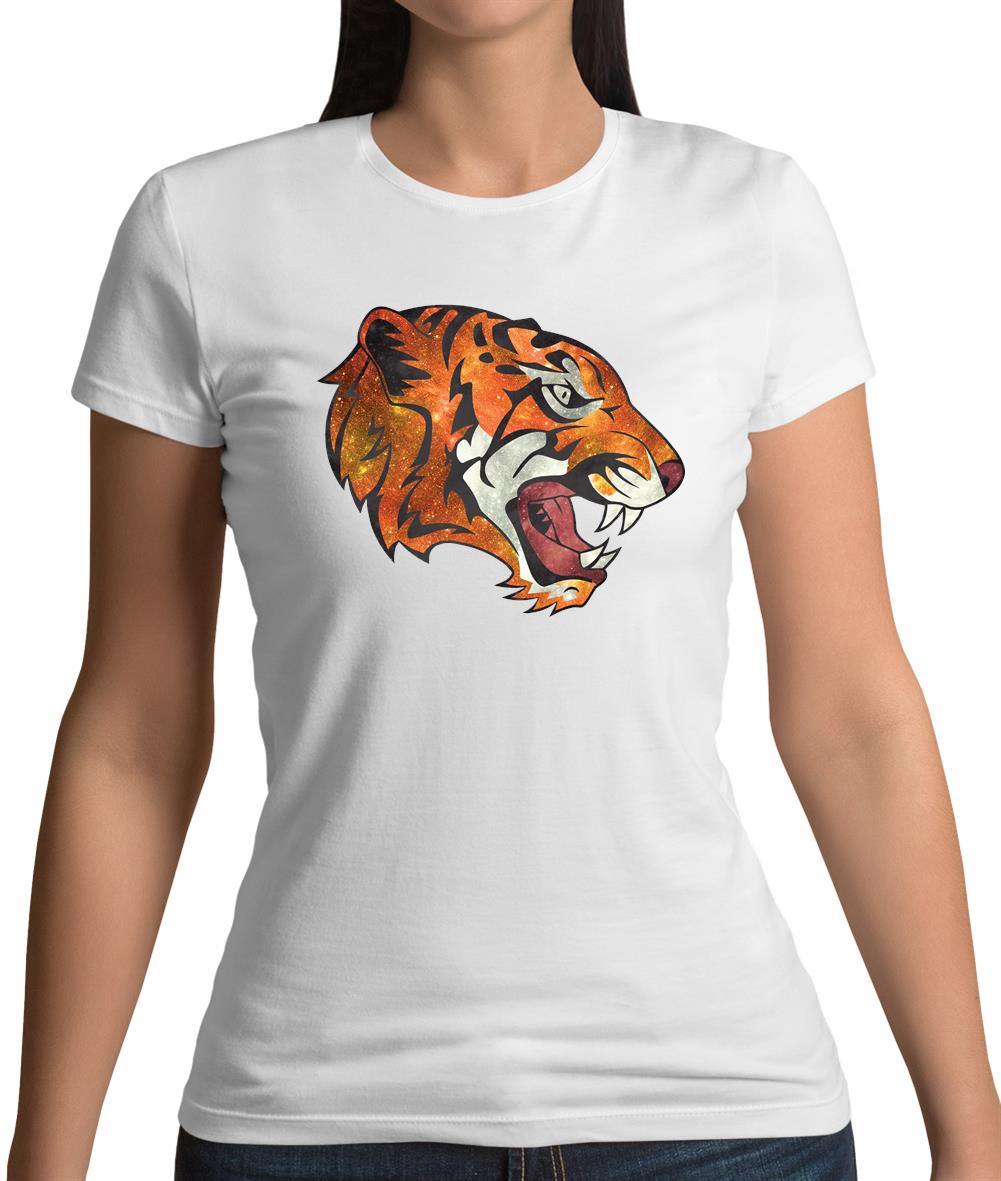 Space Animals - Tiger Womens T-Shirt