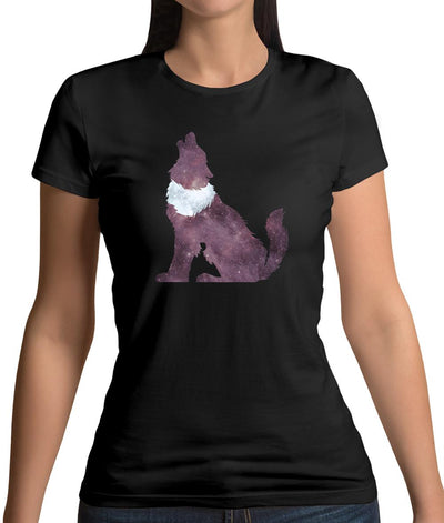 Space Animals - Wolf Womens T-Shirt