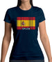 Spain Barcode Style Flag Womens T-Shirt