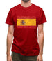 Spain Grunge Style Flag Mens T-Shirt