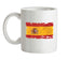 Spain Grunge Style Flag Ceramic Mug