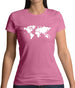 Square Map Womens T-Shirt