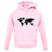 Square Map unisex hoodie