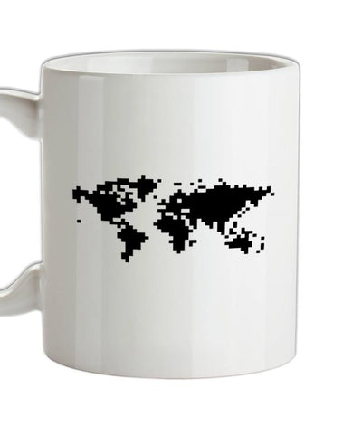 Square Map Ceramic Mug