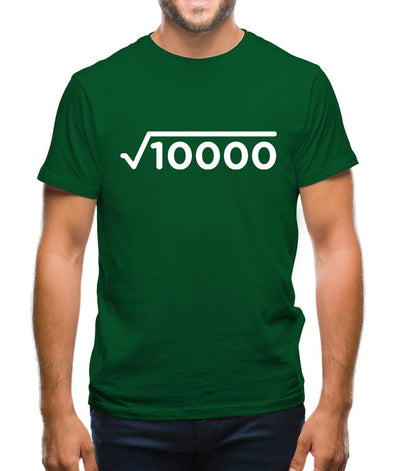 Square Root Birthday 100 Mens T-Shirt