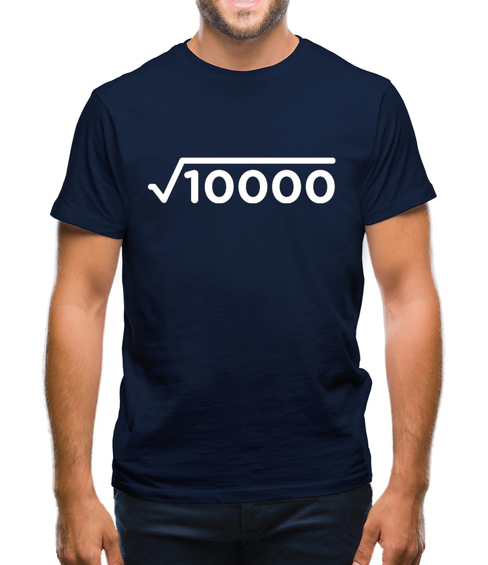 Square Root Birthday 100 Mens T-Shirt