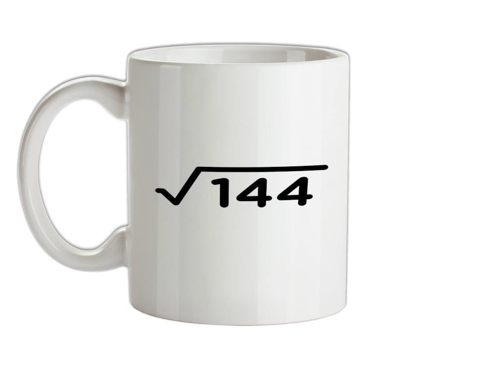 Square Root Birthday 12 Ceramic Mug