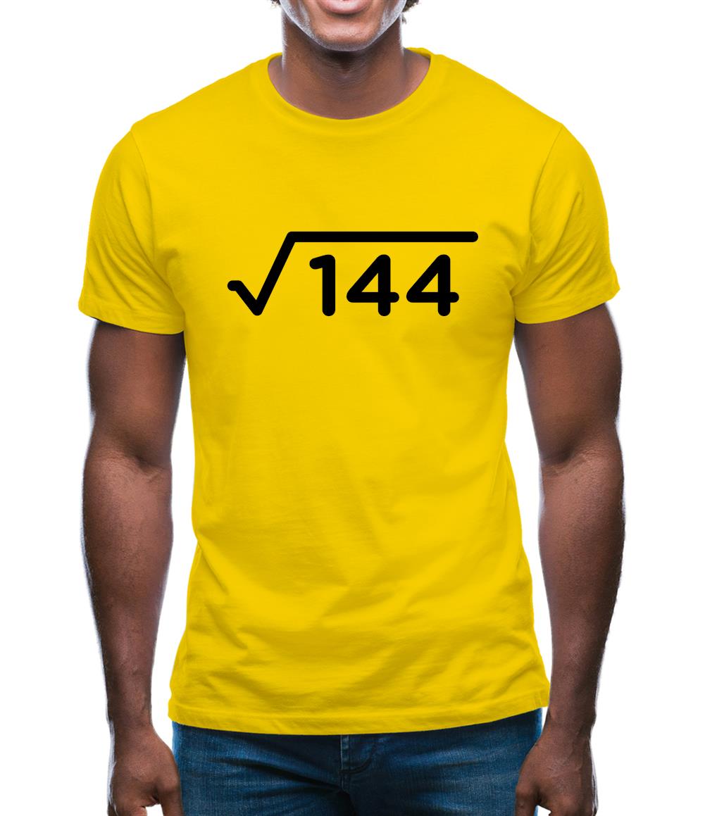Square Root Birthday 12 Mens T-Shirt
