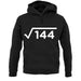 Square Root Birthday 12 unisex hoodie