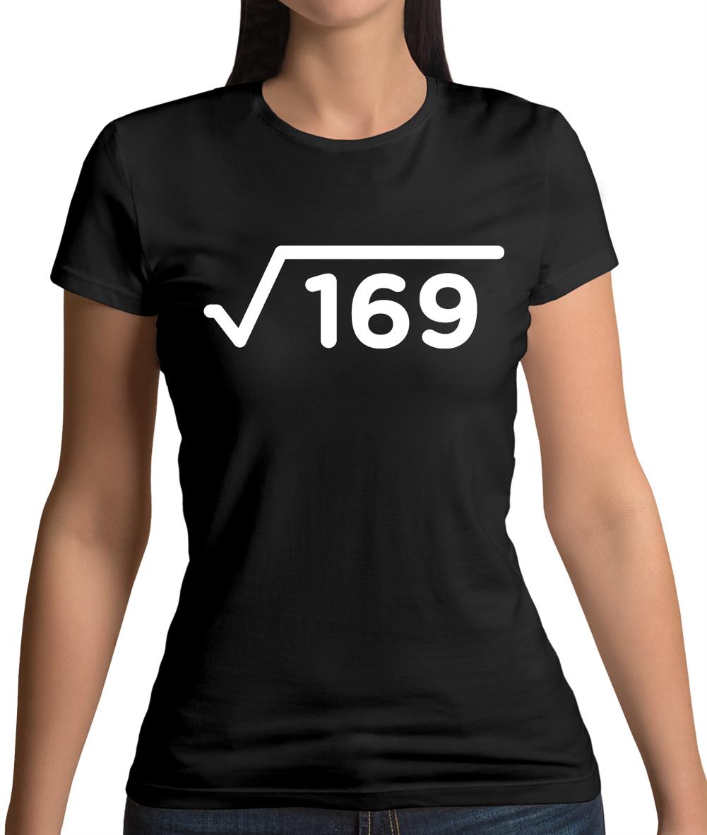 Square Root Birthday 13 Womens T-Shirt