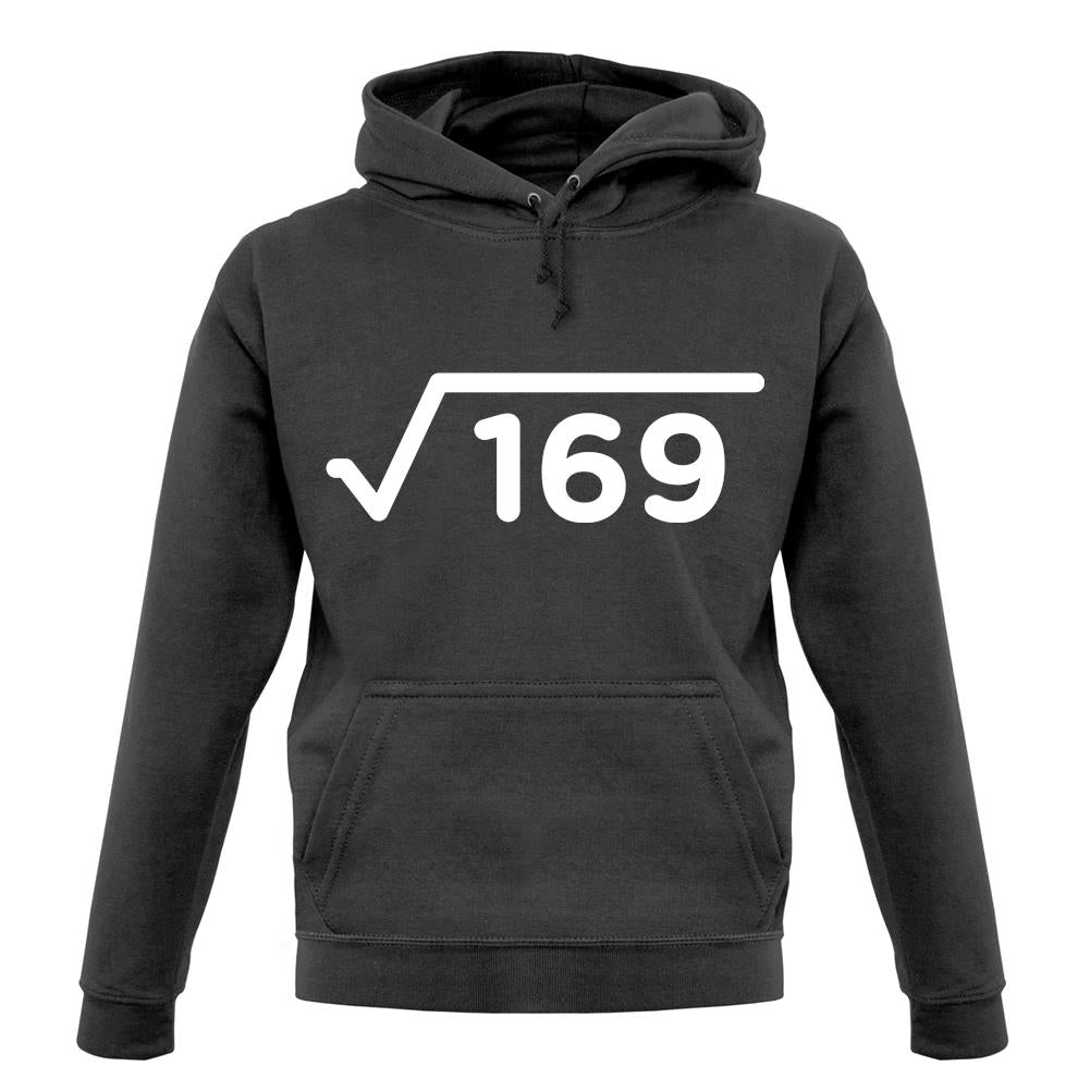 Square Root Birthday 13 unisex hoodie