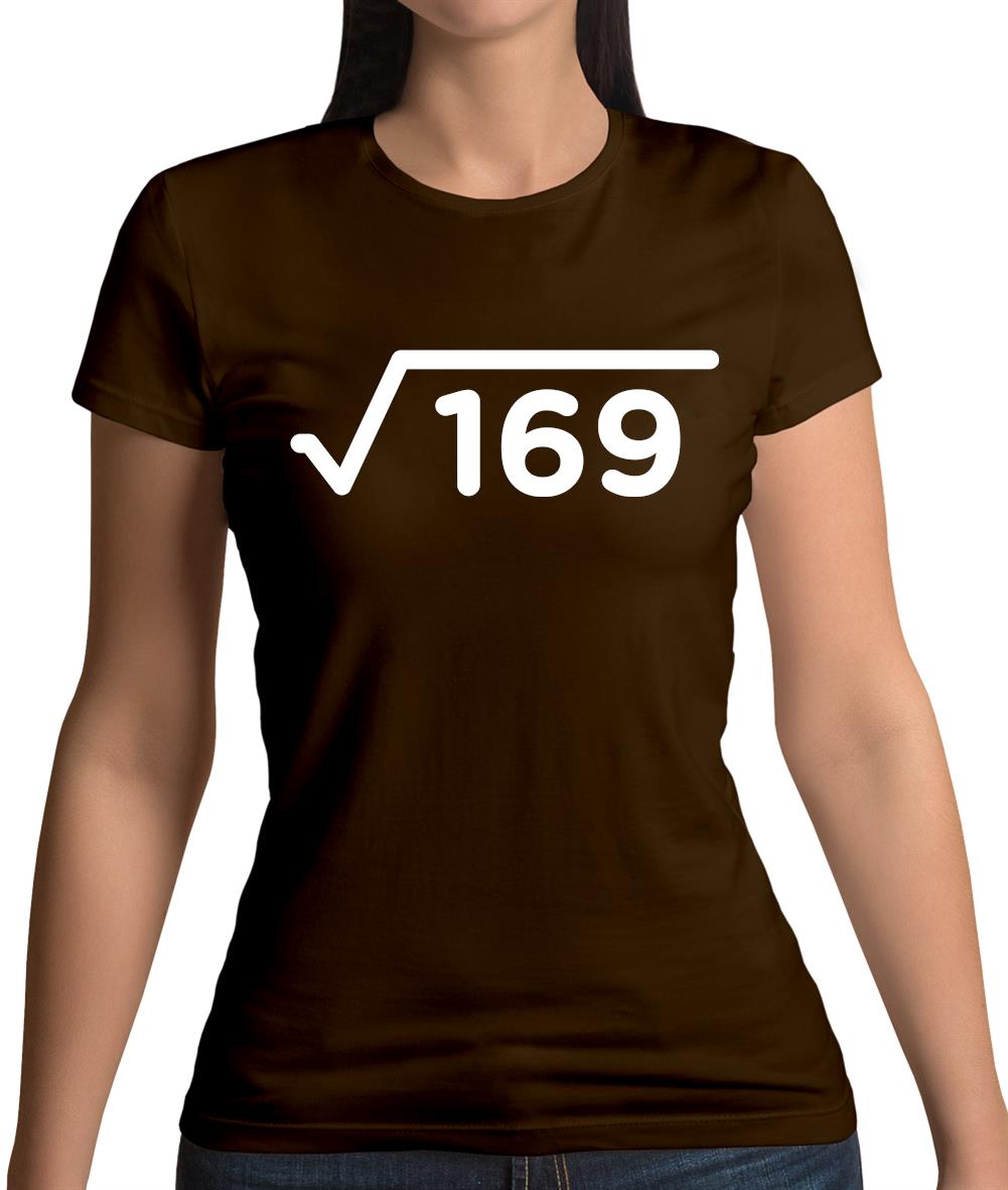 Square Root Birthday 13 Womens T-Shirt