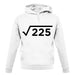 Square Root Birthday 15 unisex hoodie