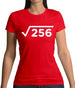 Square Root Birthday 16 Womens T-Shirt