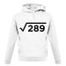 Square Root Birthday 17 unisex hoodie