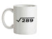 Square Root Birthday 17 Ceramic Mug