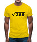 Square Root Birthday 17 Mens T-Shirt