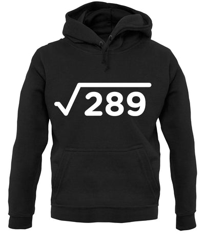 Square Root Birthday 17 unisex hoodie