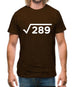 Square Root Birthday 17 Mens T-Shirt