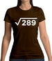 Square Root Birthday 17 Womens T-Shirt