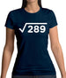 Square Root Birthday 17 Womens T-Shirt